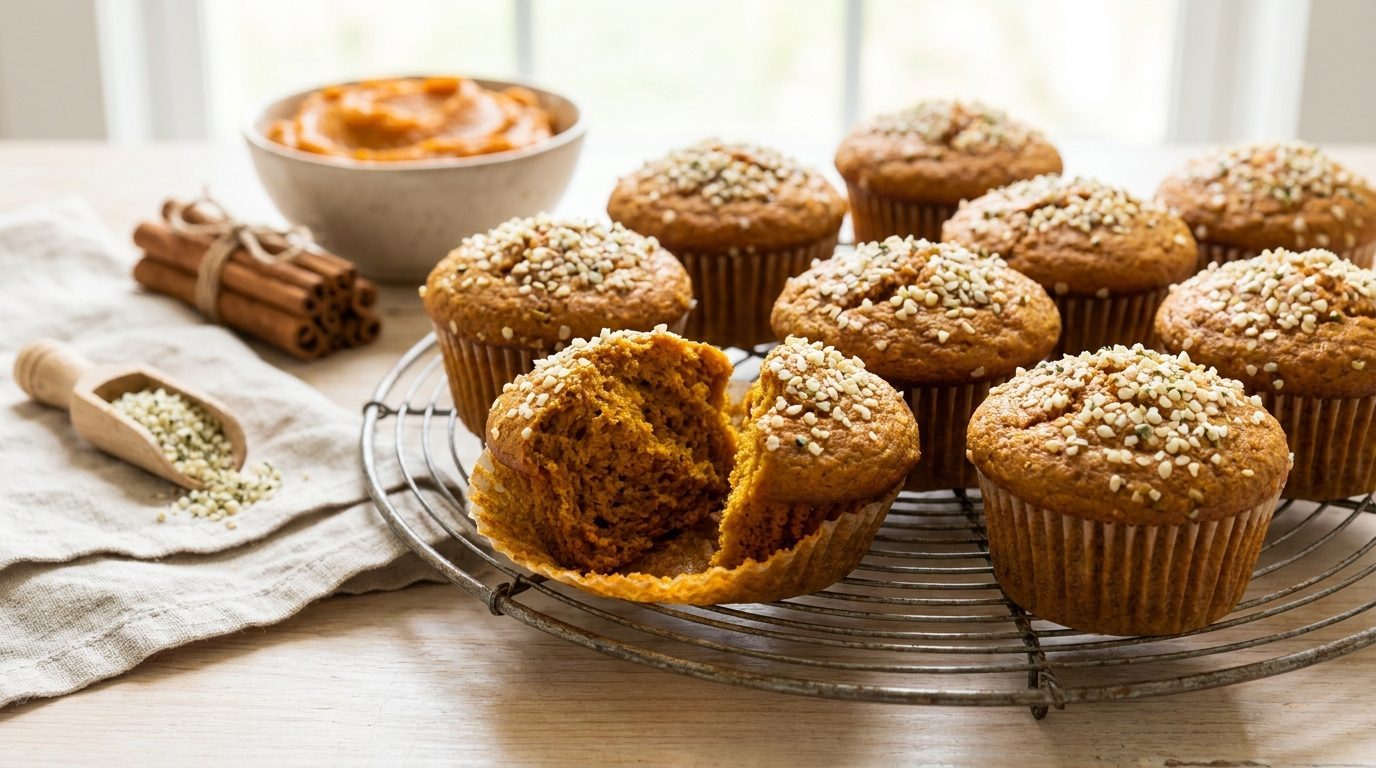 Hemp Pumpkin Spice Muffins